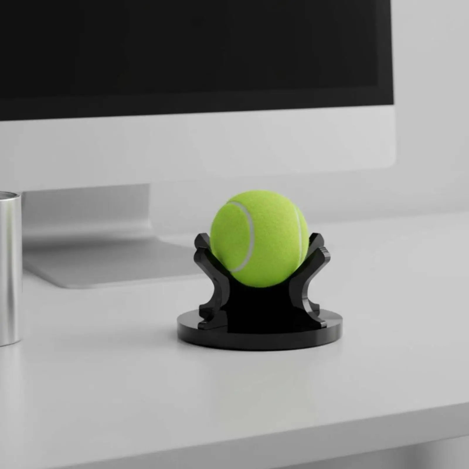 Acrylic Baseball Stand Four-Prong Acrylic Ball Holder Open Design Baseball