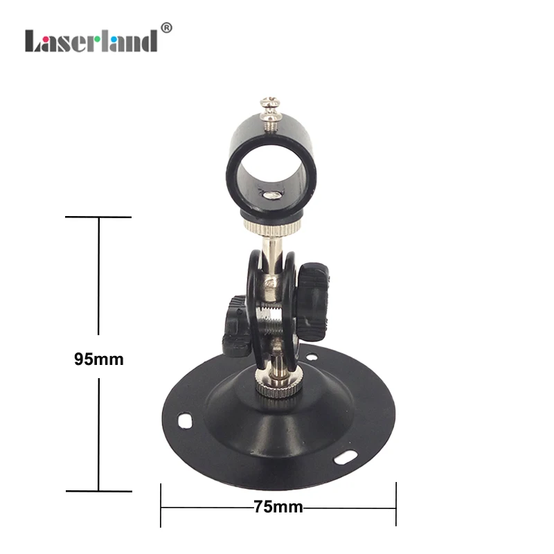 Imagem -02 - Suporte Laser Ajustável para Módulo Braçadeira Montagem Suporte Base Ponteiro Lente Espelho