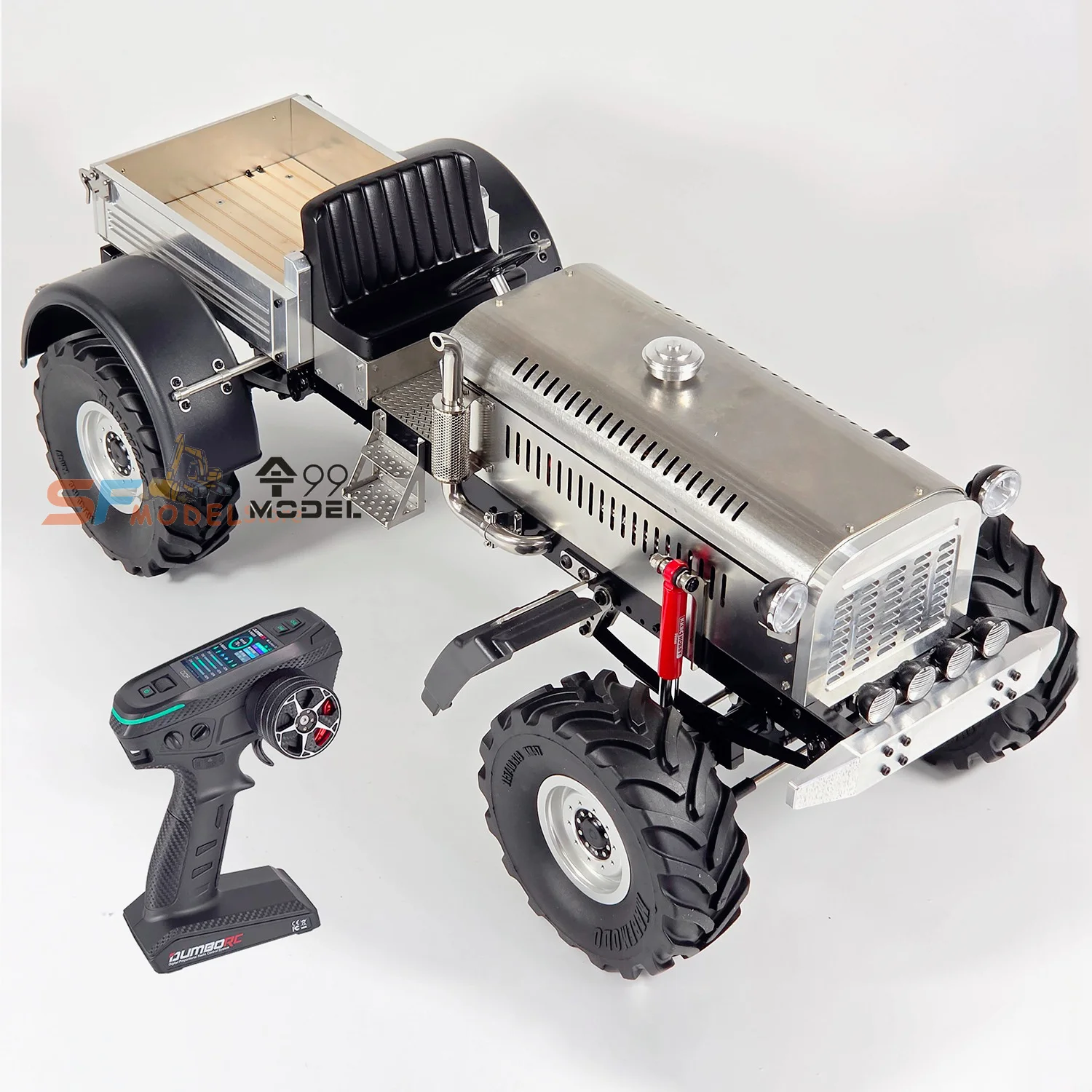 2026 New RC Tractor Metal Model RTR Version Remote Control Climbing Car Model with Motor and Winch Remote Control Car Toy