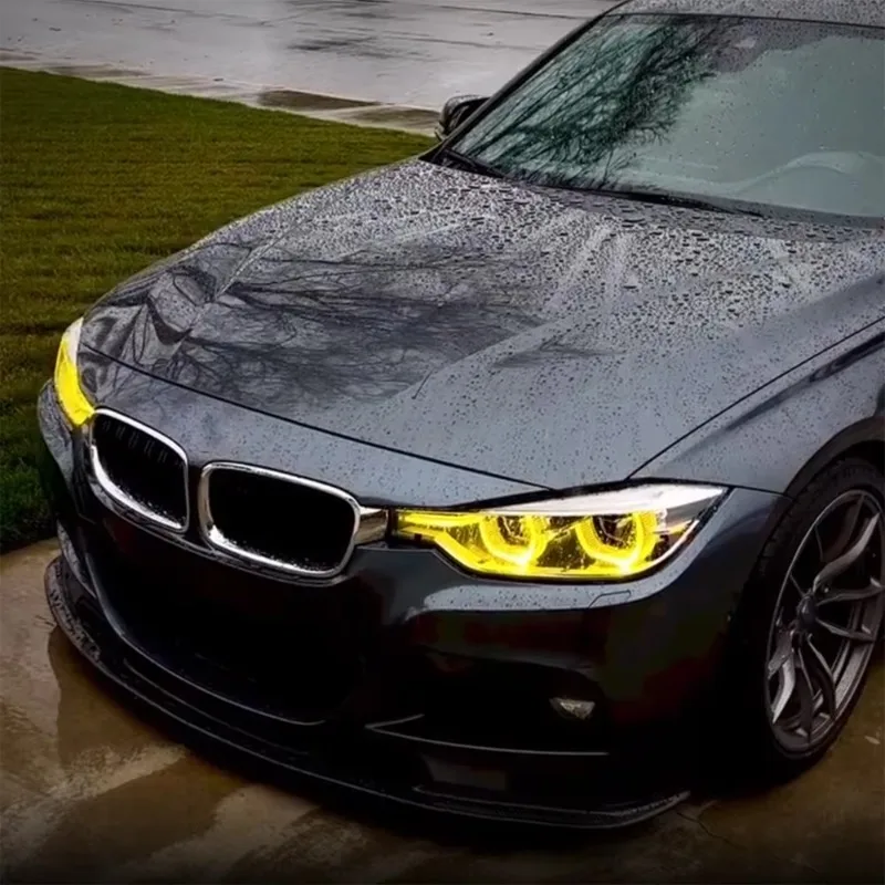 Lemon Yellow DRL Switch Module, Golden Eye Design, Daytime Running Light Parts, Auto Facelift Modification 2016-2019