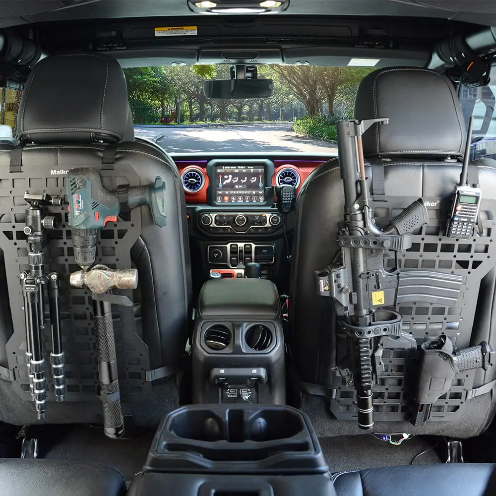 

Free Shipping MAIKER Tactical Rigid Molle Insert Panels For Vehicles Car Seat Back Organizer Rifle Gun Rack Tactical Modular Sto