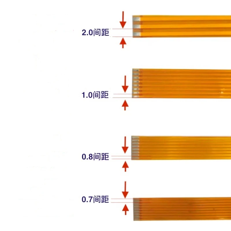 

1PCS 0.7/0 8/1.0MM pitch FPC/FFC welding cable 4/5/6/7/8/9/10/12/14/20/30/40 P