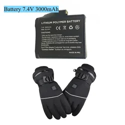 7,4 V winterverwarmingshandschoenen 3000 mAh lithium-polymeerbatterij voor het bewaren van warme sokken, kleding, hoeden, buitensporthandschoenen