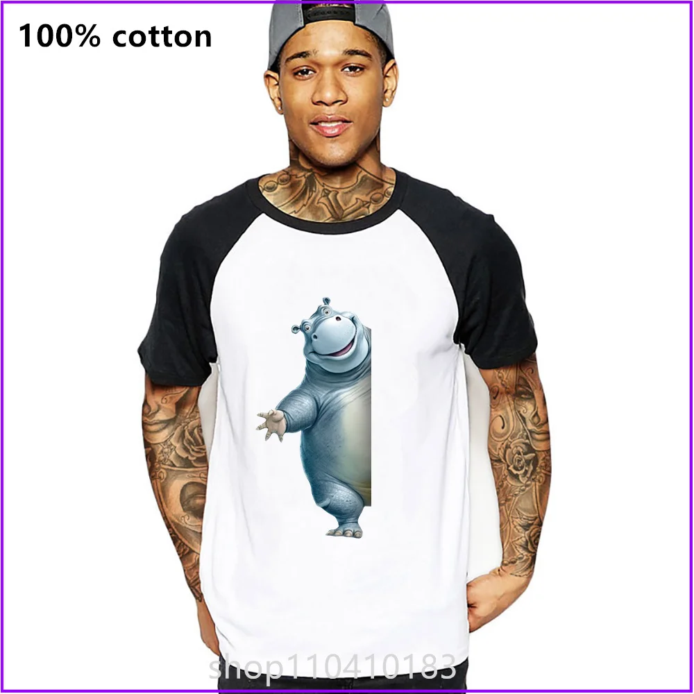 Chubby Animals Peeking Hippopotamus Farm T Shirts For Men'S Women Tshirt T-Shirt Graphic Vintage Military Acid Wash New Styles