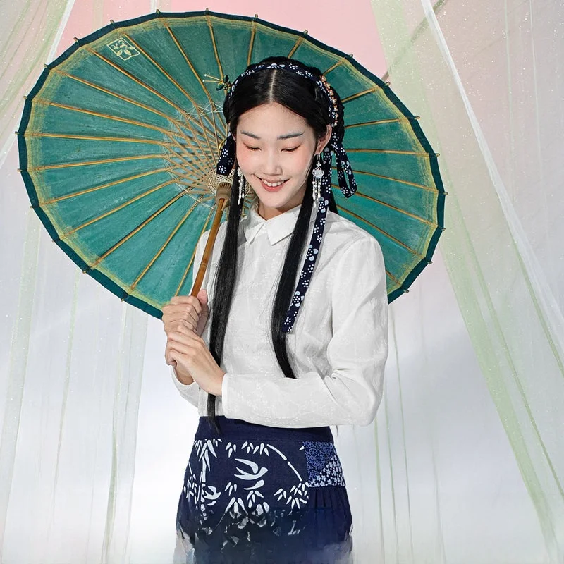 

Versatile Long Sve Women's irt New Autumn Vintage a Life on the Left Quali Cotton Blend Faionable Top for Ladies