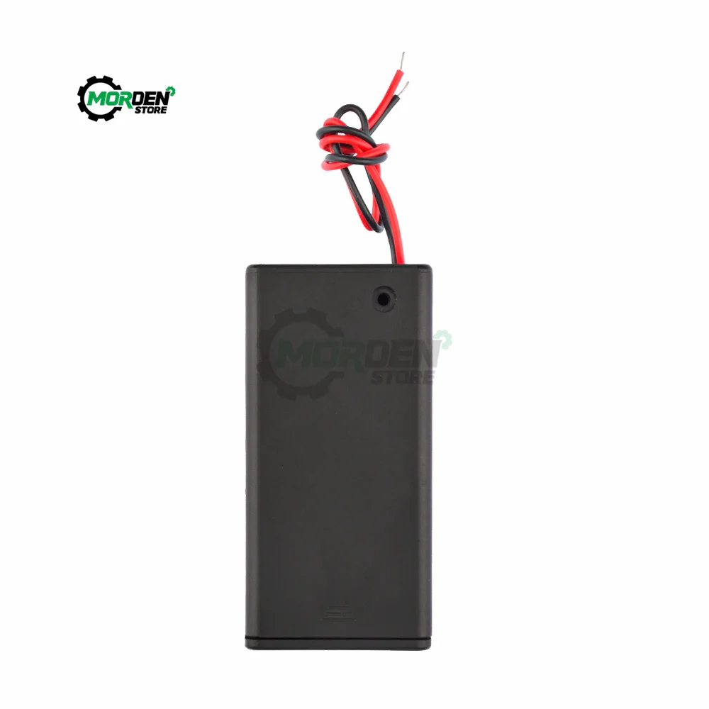 9V Battery Storage Case Plastic Box Holder With Leads ON/OFF Switch Cover Tool Acccessories for Power Tool Supply