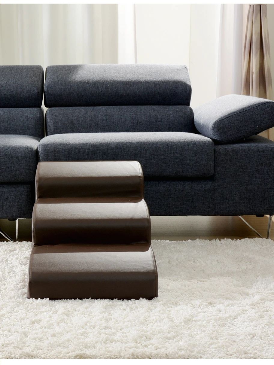 Pet Stairs Steps Small Dogs Up and Down Bed Ladders Senior Dogs Bedside Ladders Removable Sponge Slope Ladders