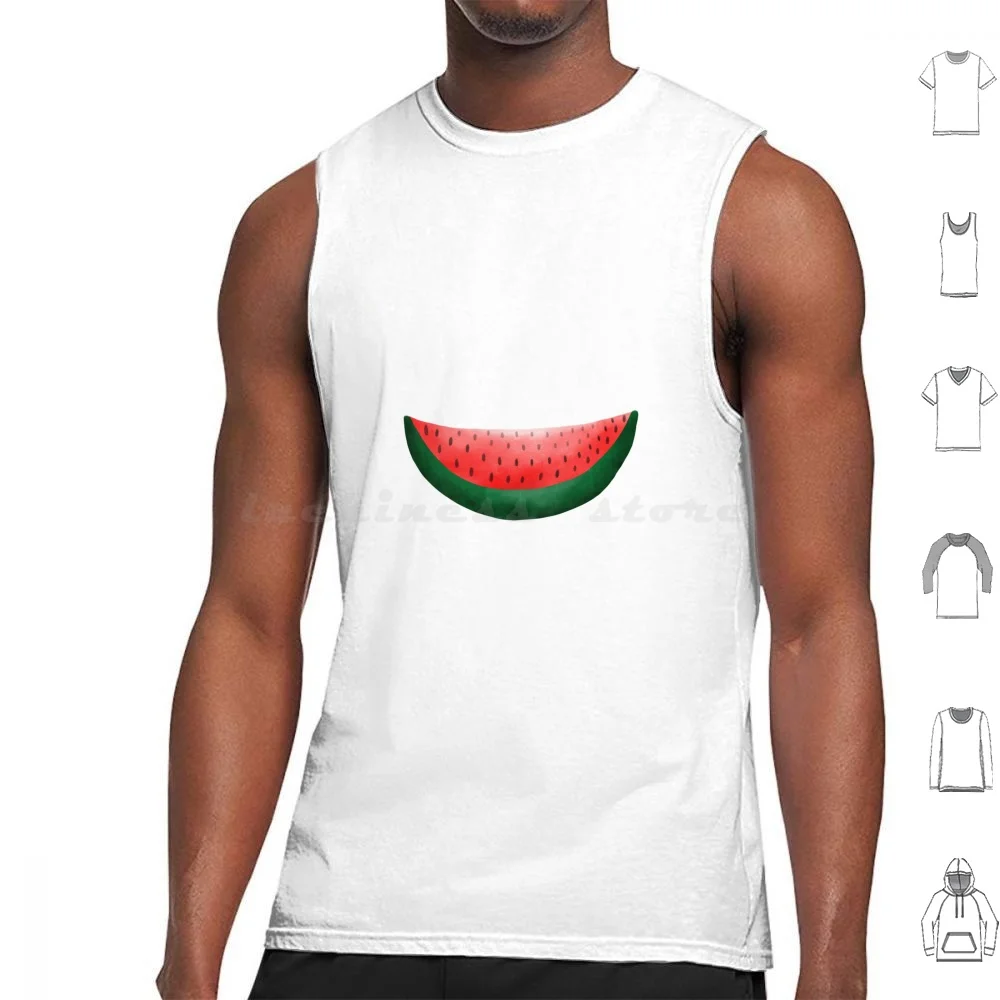 

Watermelon Tank Tops Print Cotton Fruits Watermelon Sweet Yummy Refreshing Summer