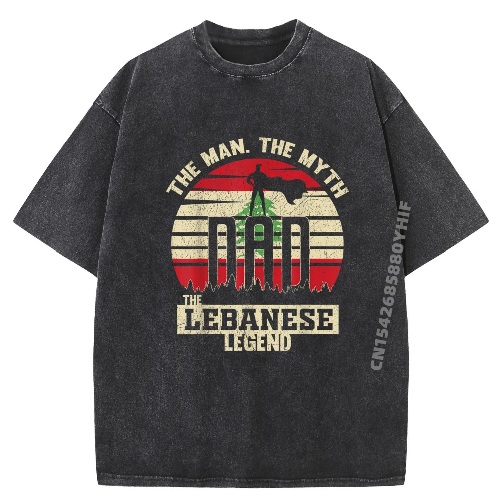 

Classic Mens T-shirts Men The Man The Myth The Legend Luxury Design Mens Printed Tees Casual Washed T Shirt