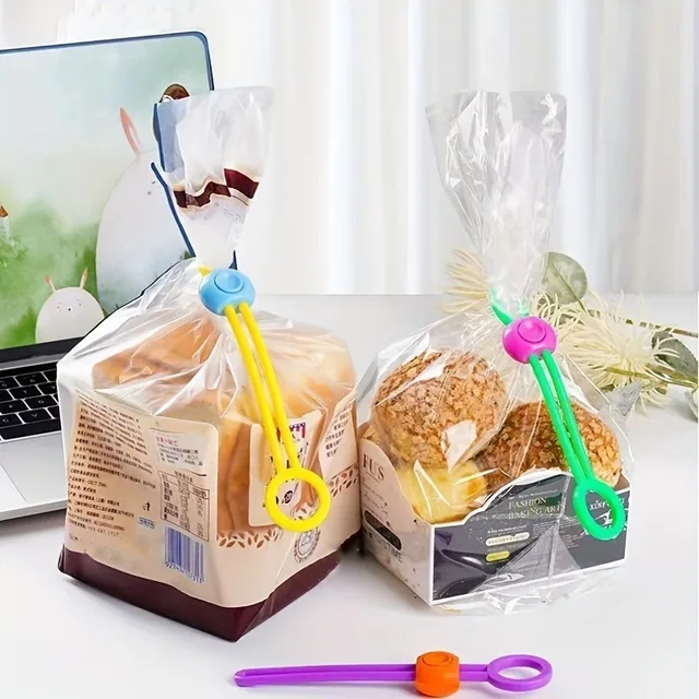5PCS Portable Food Sealing Clip Reusable Bread Bag Clips Kitchen Storage Food Seal Grip Sealer Clamp Kitchen Accessories 2