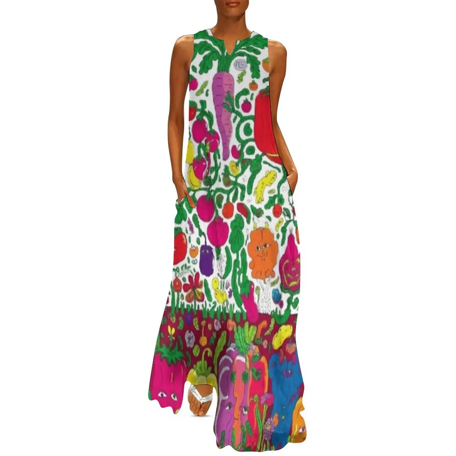 

Vibrant Veggies - A Colorful Tribute to Nature’s Best Long Dress dresses for womens 2025 party dress women elegant luxury
