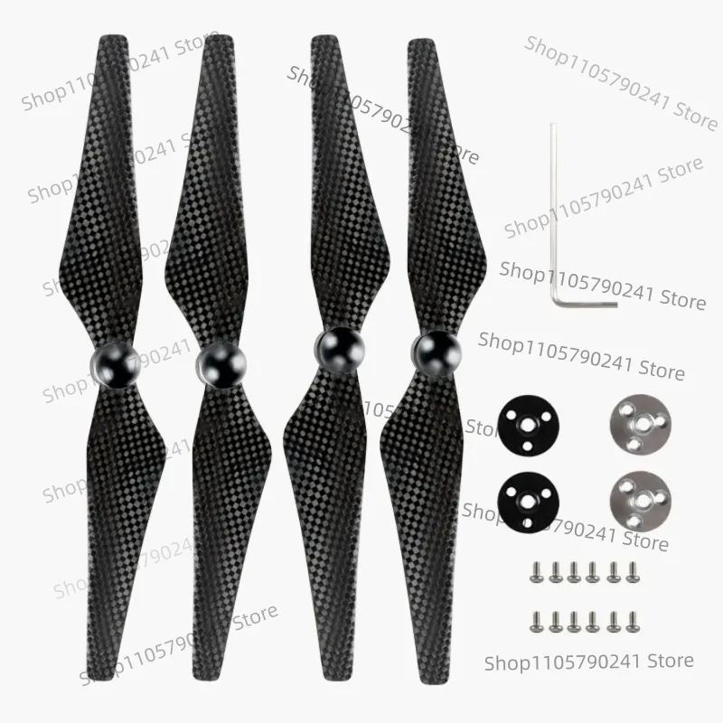 Propeller Replacement Parts 9450S Compatible with DJI Phantom 4 Carbon Fiber Propeller Blades with Mounting Base