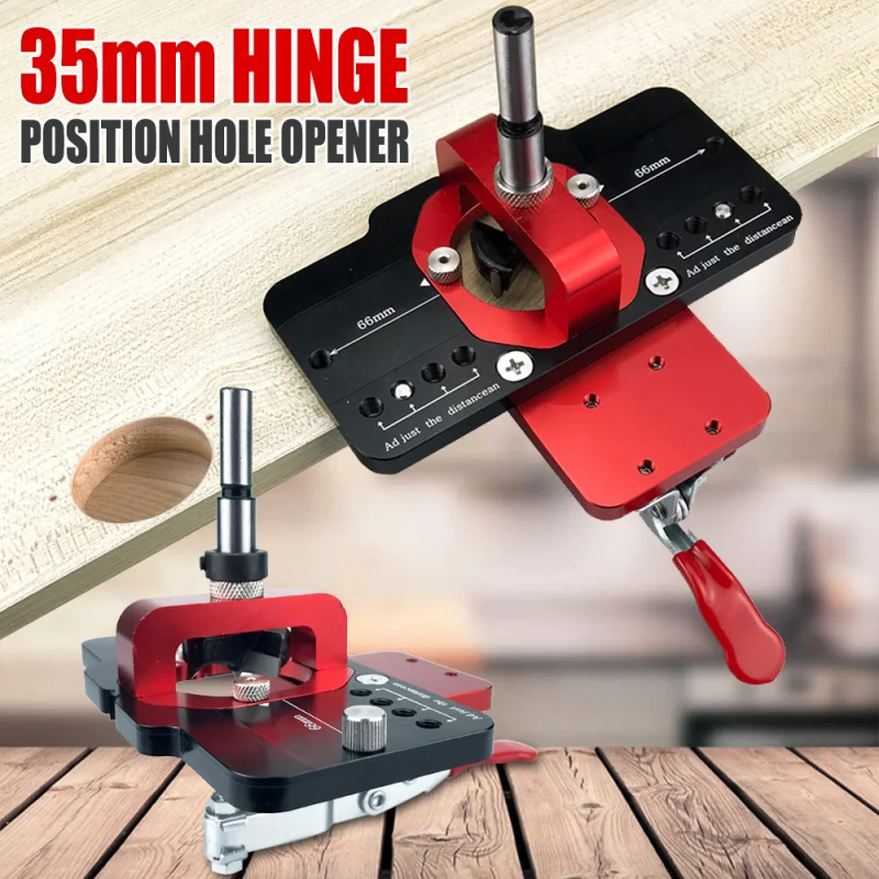 woodworking tools Carpentry 35mmHinge Hole Opener Cabinet Door Panel Hinge Punch Locator Hinge Drilling Installation Auxiliary