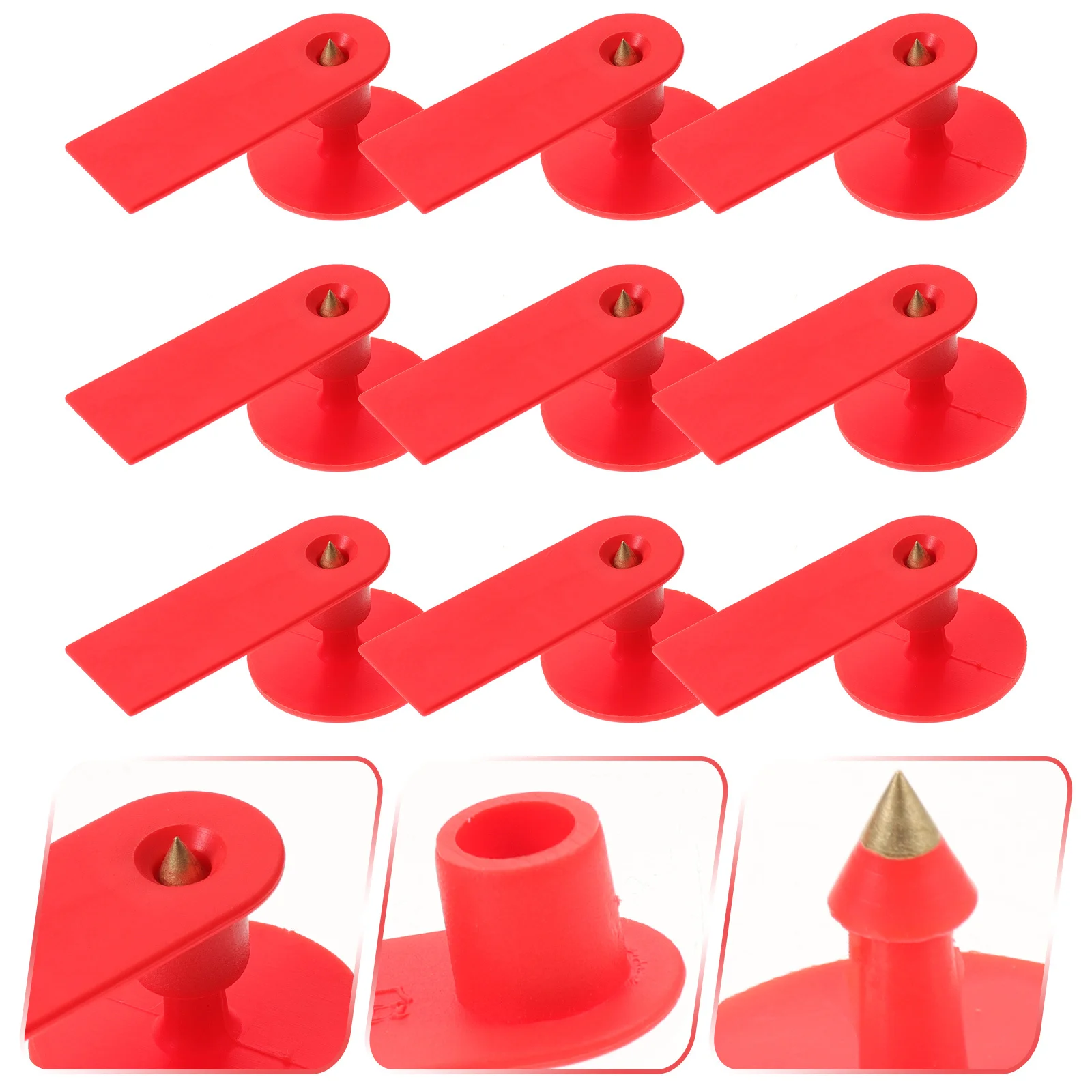 100 pcs Label Telinga Hewan Domba untuk Ternak, Label Ternak Kosong untuk Sapi, Babi, Label Ternak TPU Kosong untuk Penggunaan Anti-Pencurian dan Pembiakan