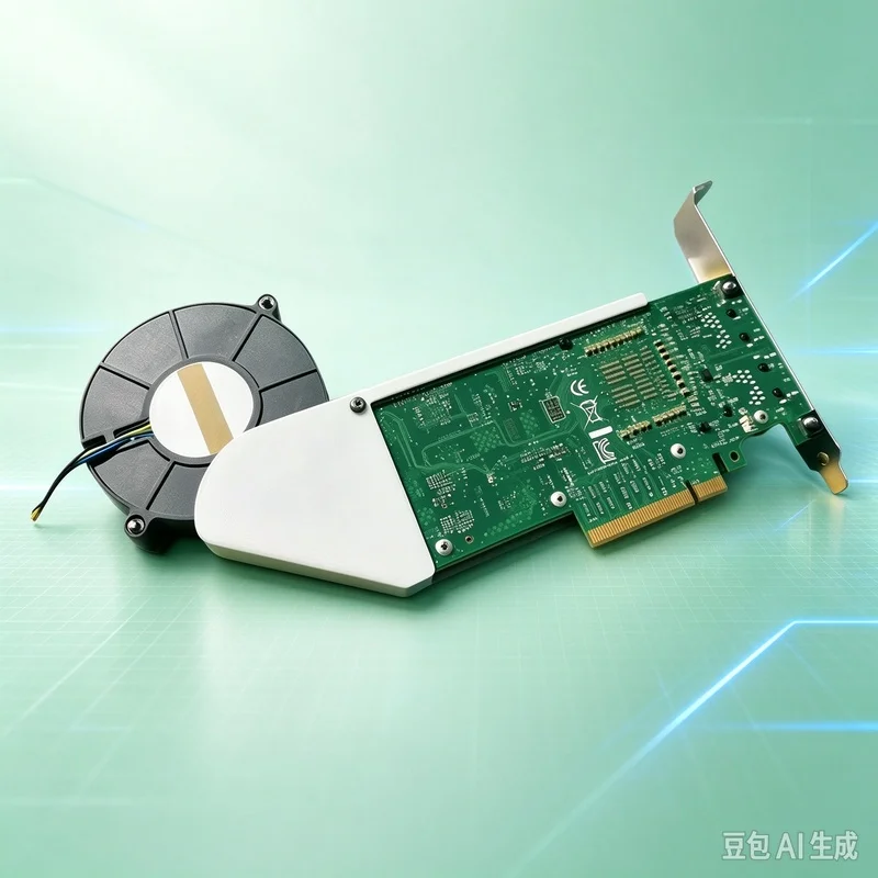 New A+ For Intel For X540-T2 Dual-port 10G Network Card Active Cooling Fan