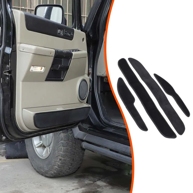 

Velvet Car Inner Door Anti-kick Pad Anti-Dirty Panel Trim Protective Pad For Hummer H2 2003-2009 Accessories
