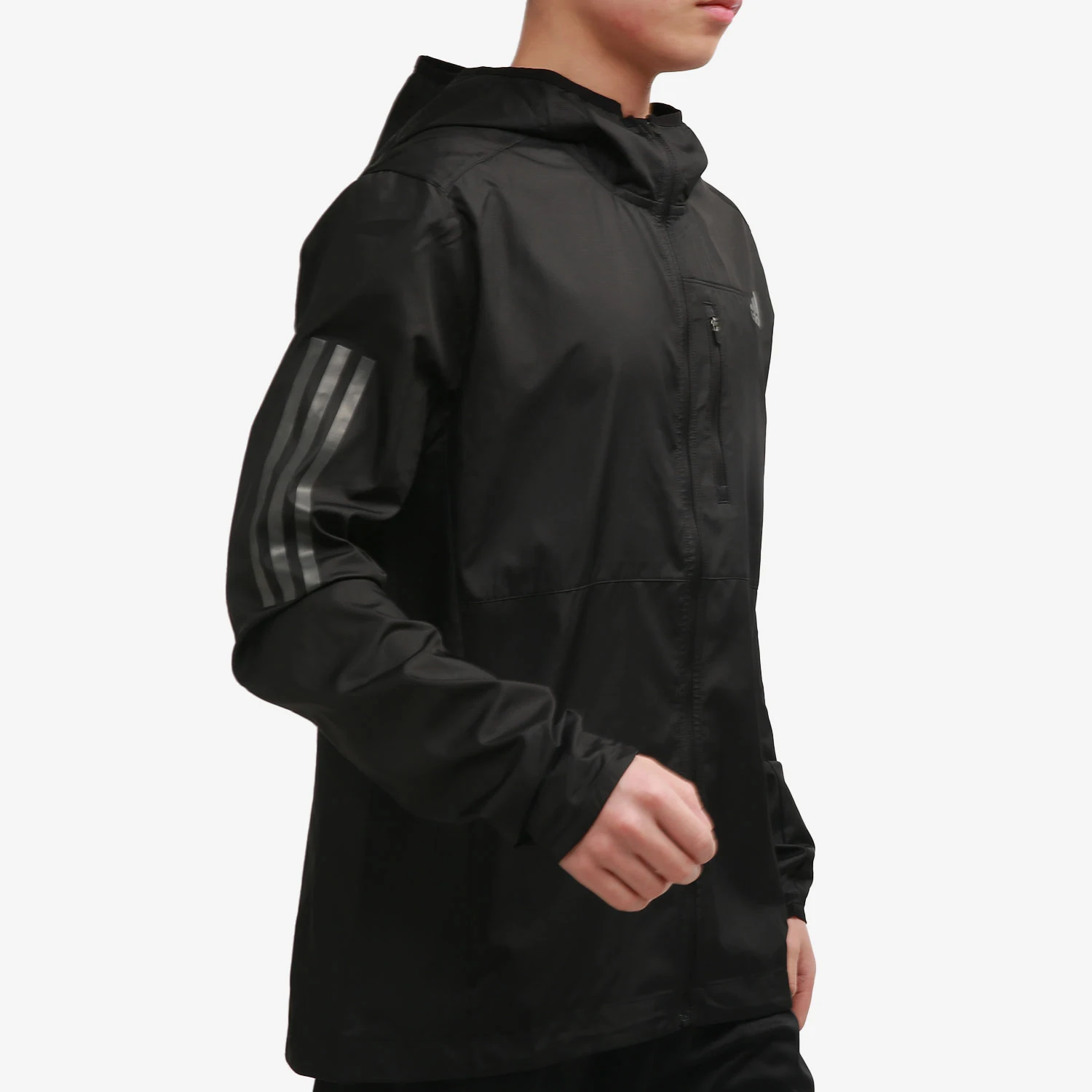 Adidas genuine men's reflective hooded training sports jacket jacket FL6964