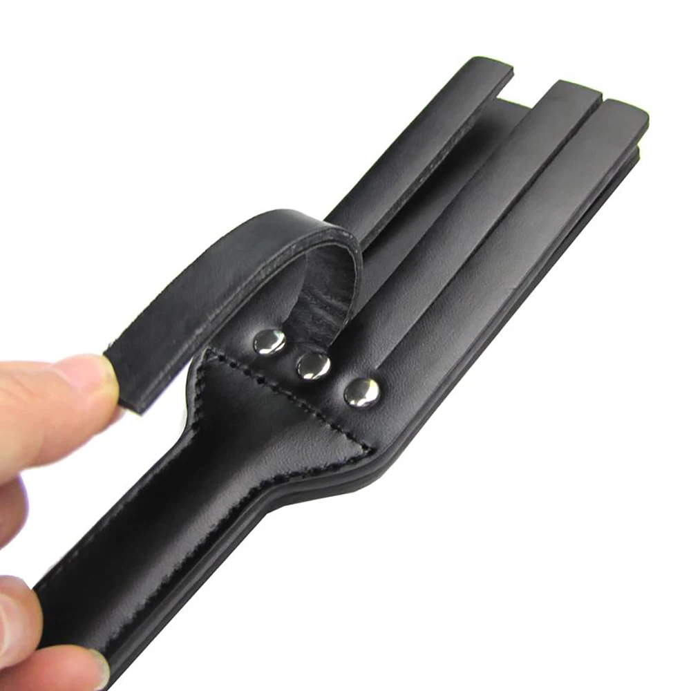 Bondage PU Leather Spanking Paddle Flirt Fetish Slave Flogger Whip Sex Toys Adult Couples Valentine\'s Day Game