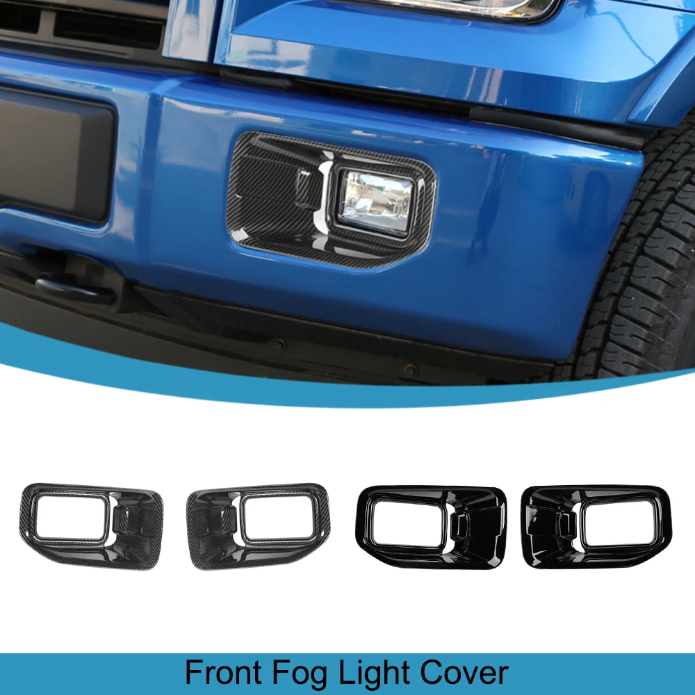 Auto Front Fog Light Lamp Decoration Cover for Ford F150 F-150 2015 2016 2017 2018 2019 2020 Car External Accessories Moulding