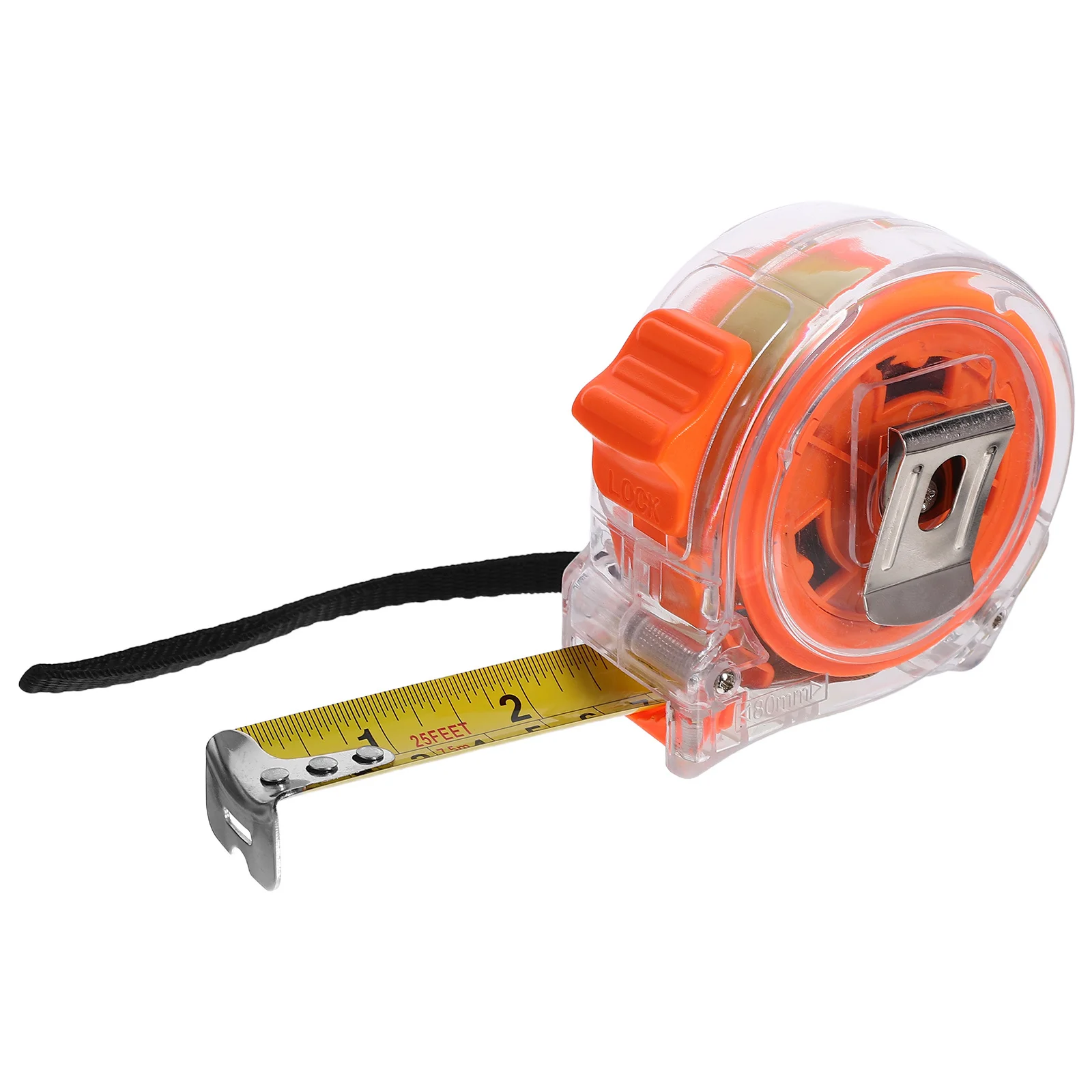 

7.5M 25Ft Transparent Metric Tape Measure Stainless Steel Retractable Precision Measuring Tool For Construction Household