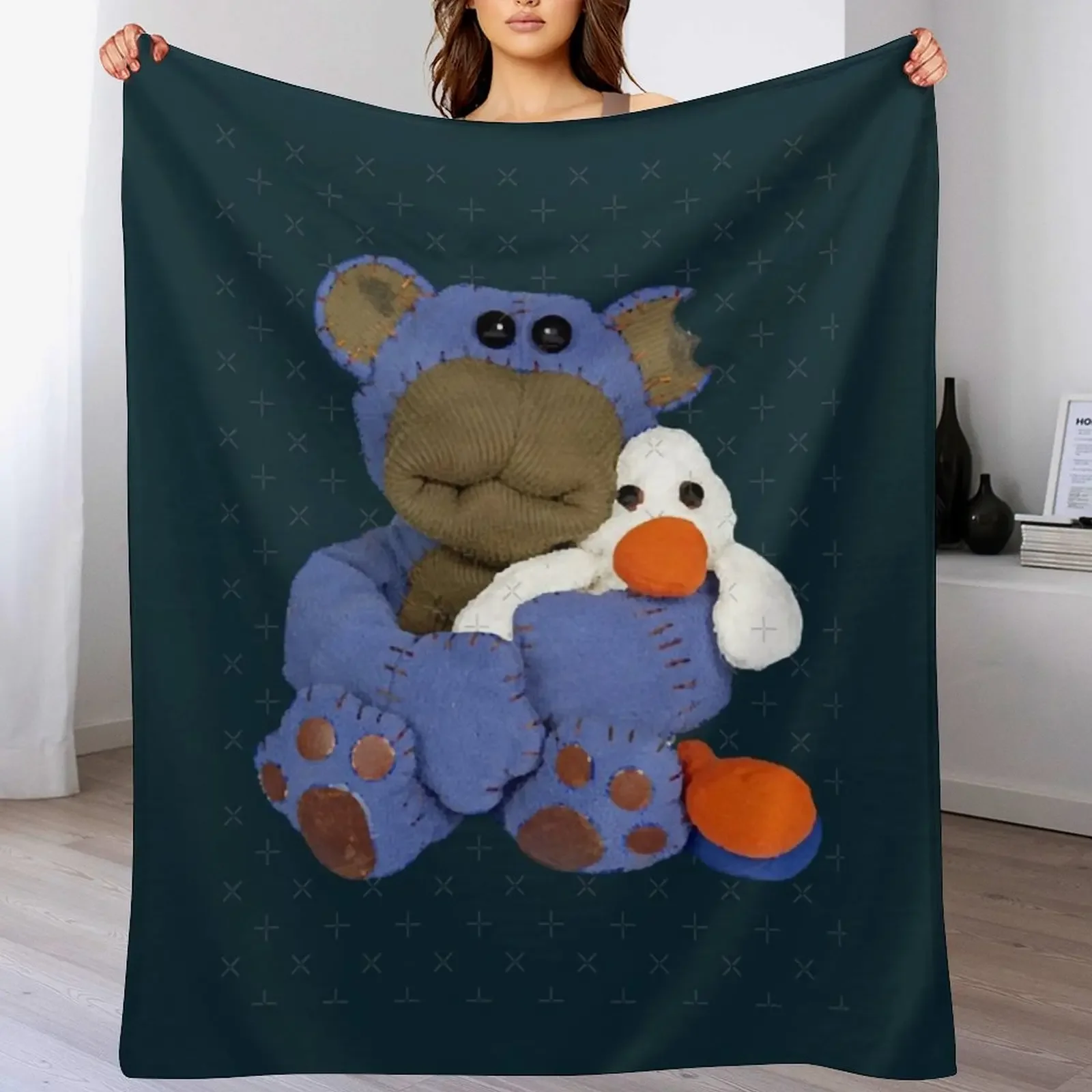 

Nev the bear Throw Blanket Sofa Throw Picnic Large Blankets