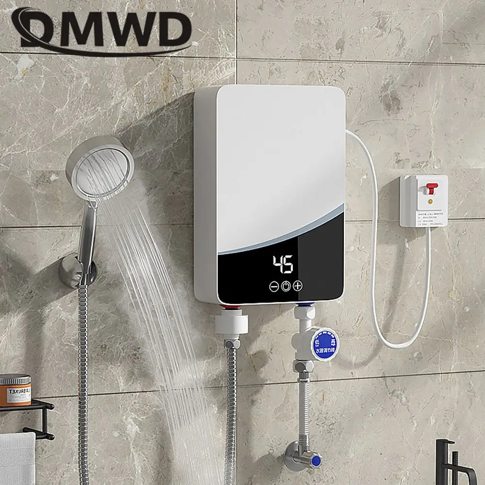 DMWD scaldabagno elettrico senza serbatoio cucina scaldabagno istantaneo rubinetto elettrico rubinetto istantaneo riscaldatore istantaneo laterale 3000W