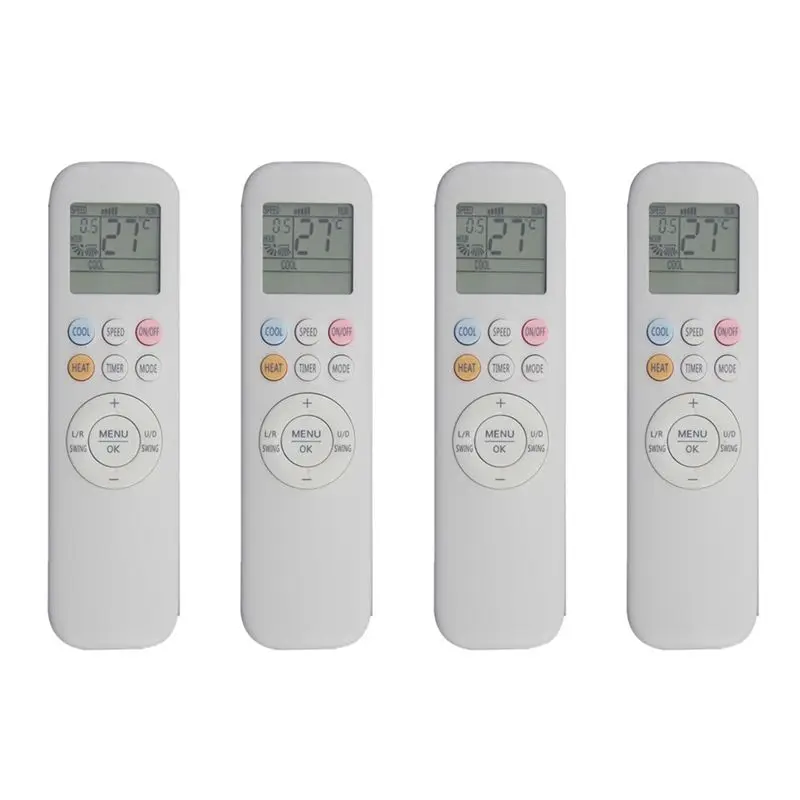 Winter Essential 4X New YKR-T/011E Remote Control Replacement For AUX Air Conditioner Remote Control ,White