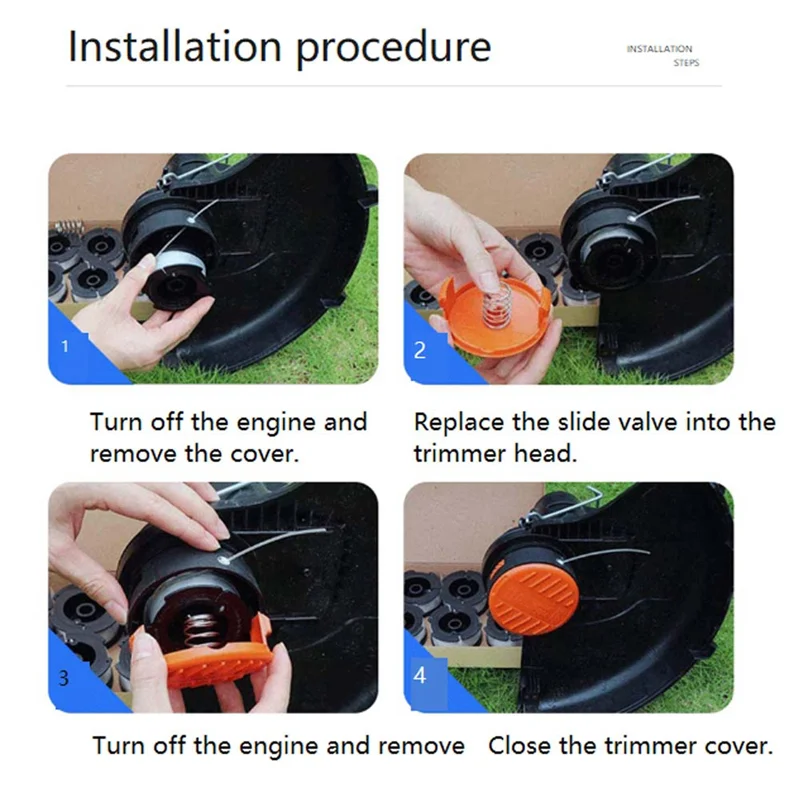 Spool para Black Decker, Weed Eater, String Trimmers, AF-100-3ZP