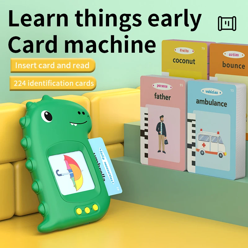 Talking Early Education Flash Card Machine Learning Language English Electronic Audio Book Toy Children Birthday Gift Toy