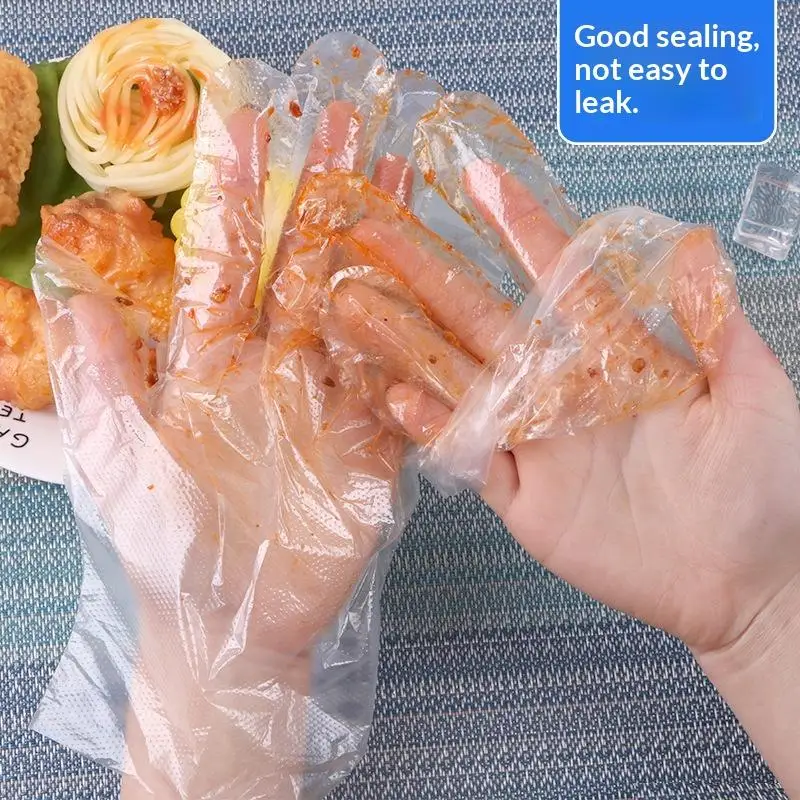 Transparent Food Prep Gloves Latex Free for Kitchen and Catering Use