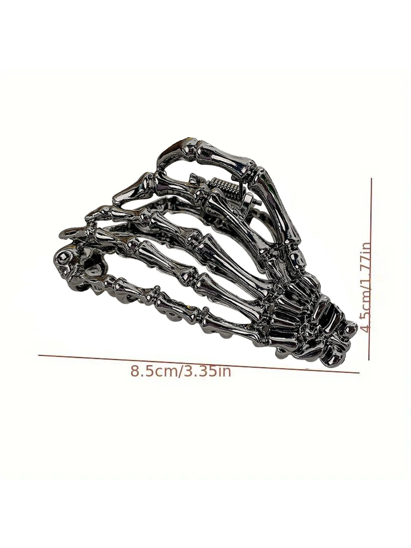 1pcs Halloween Skull Hand Shaped Hair Grab Clip Hair Bun Maker Trendy Hair Styling Accessories For girl And daily use Wear