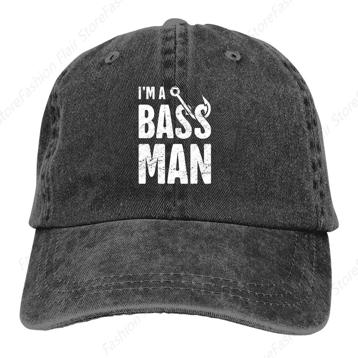 I'm A Bass Man Baseball Cap Men Hats Women Visor Protection Snapback Fly Fishing Caps