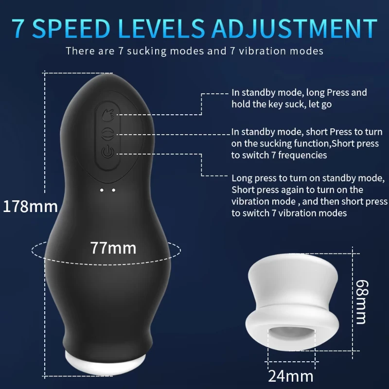 Automatic Sucking Male Masturbators Penis Vacuum Training Cup Blowjob Orgasm Erotic Pocket Pussy Stroker Adult Sex Toys for Men view 2