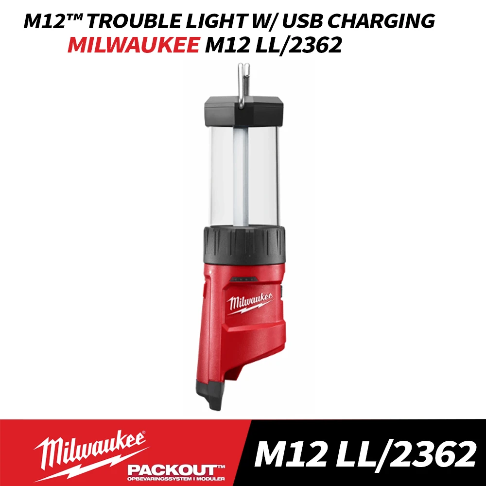 Milwaukee M12 LL/2362 M12™ Trouble Light w/ USB Charging MILWAUKEE 2362 Trouble Light