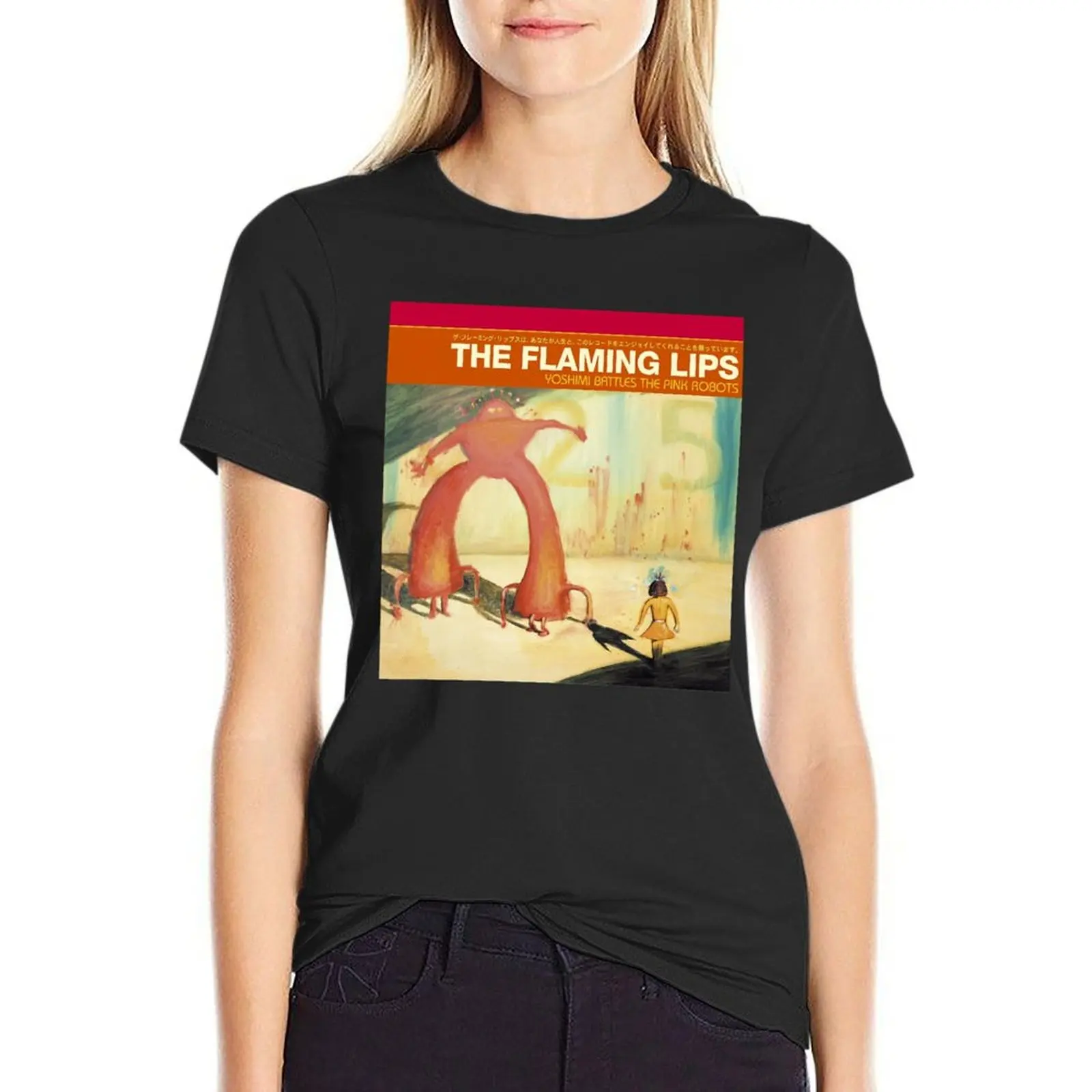 Flaming Lips - Yoshimi Battles the Pink Robots T-Shirt cute tops plain plus size t shirts for Women loose fit