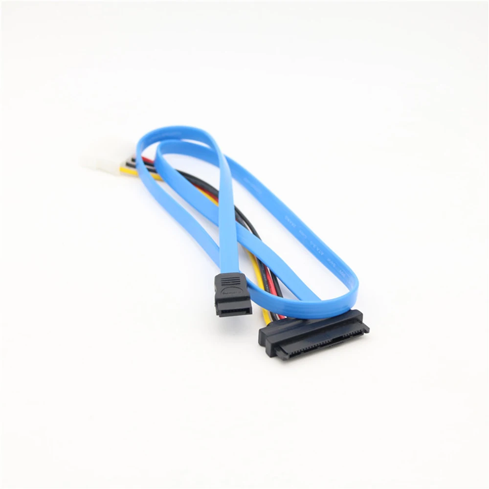 70 CM SAS to SATA Cable 7 Pin SATA Connector to 4 Pin Male Power Connector and 29Pin SAS Mobile Optical Drive