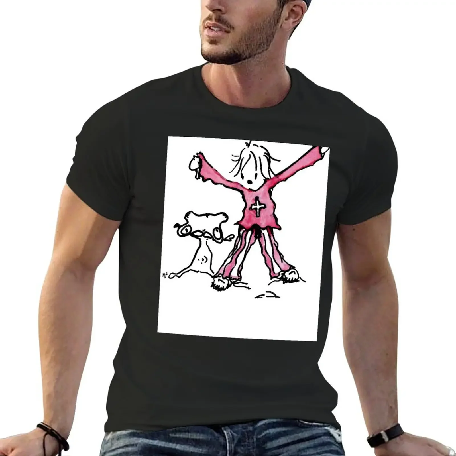 

MYLENE FARMER DRAWING T-Shirt for a boy graphic tee shirt mens fashion