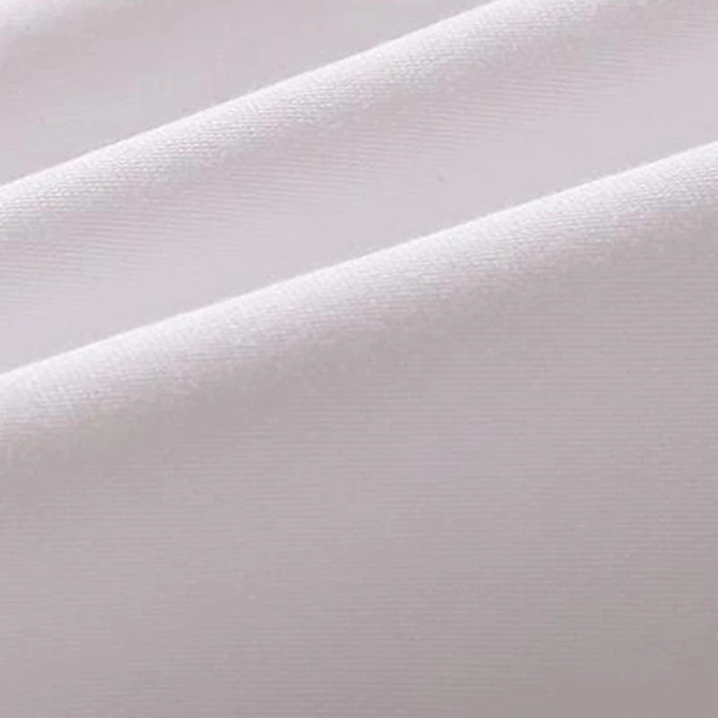 2Pcs White Pillowcase Bedding Cotton Solid Ruffle Pillow Sham Princess European Pillow Cover Protector 48X74cm