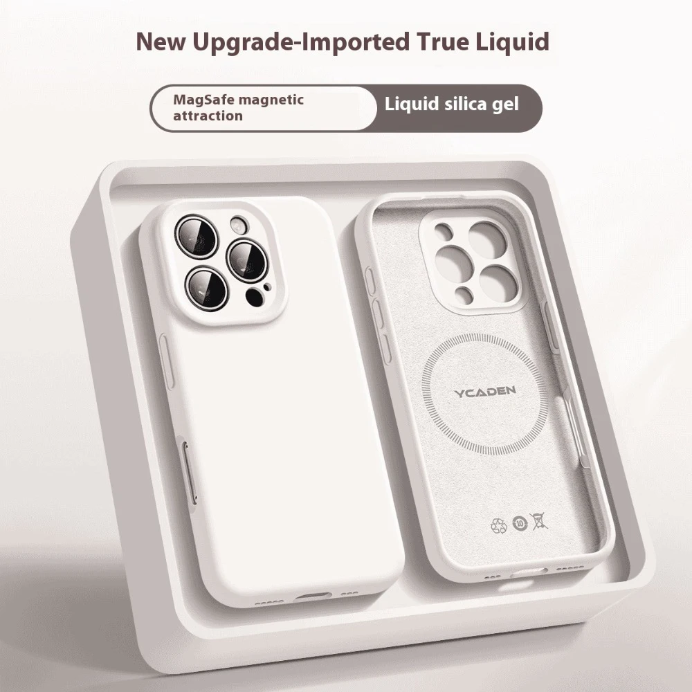 Candy Farbe Telefon Fall Für iPhone 17 16 15 14 13 18 Pro Max 18Pro 17Pro Air Für Magsafe Magnetische Drahtlose Ladung Weiche Flüssigkeit Silikon Abdeckung