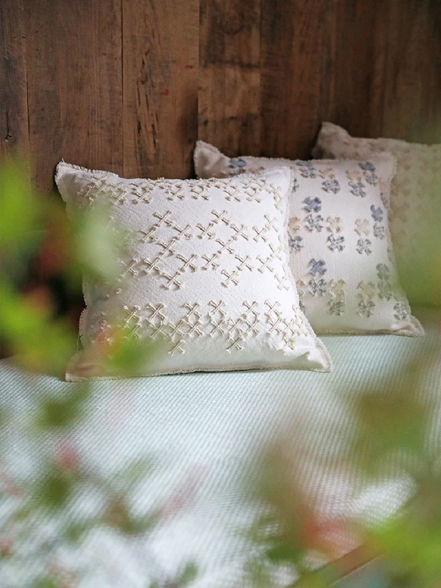 

Handmade Cotton Thread Series Casual Soho Living Room Sofa Decorative Pillow Waist Pillow Square Pillow Cover