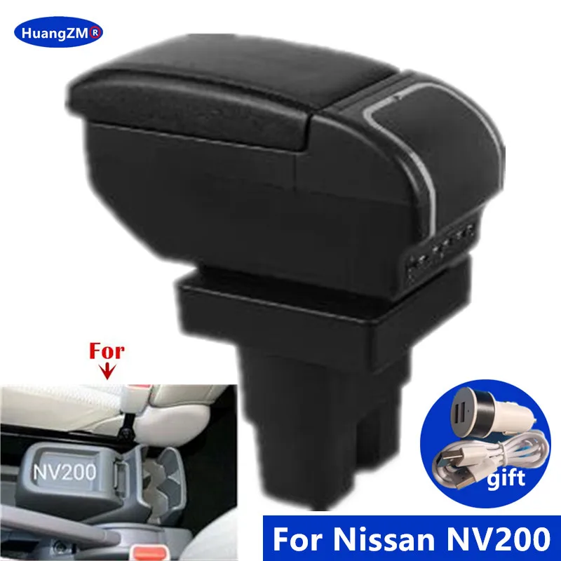 Für Nissan NV200 Armlehne Box Für Nissan NV200 Evalia Auto Armlehne Lagerung Box Innen Gewidmet Retrofit teile Auto Zubehör