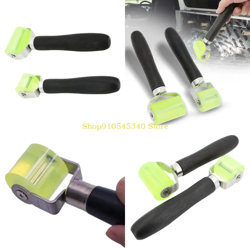 U2JA 2Pcs Auto Soundproofing Wheel Rollers With Silicone Coating And Ergonomic Design Suitable for Motorcycle Vehicle Sound