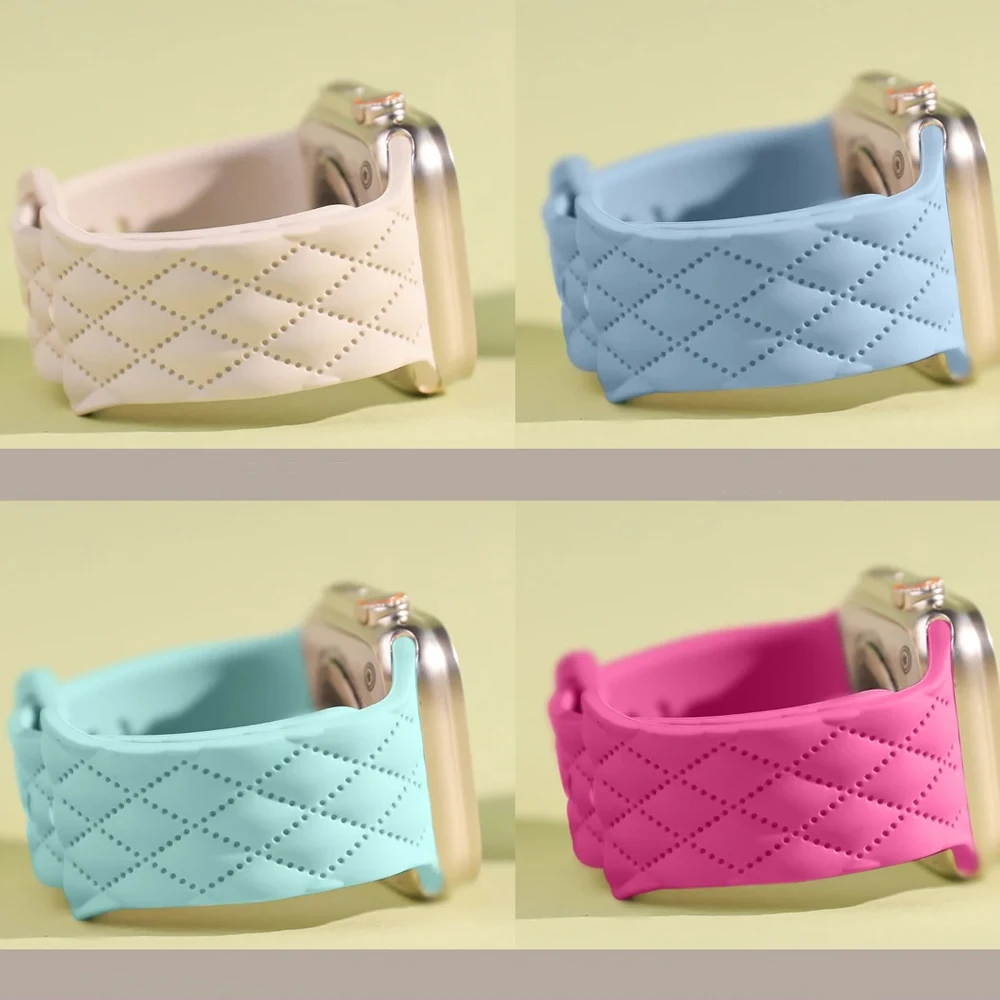 الرياضة الفرقة لسلسلة ساعات أبل SE 10 8 9 7 6 5 44 مللي متر 42 46 45 مللي متر 41 مللي متر الترا 2 49 مللي متر سيليكون سوار كوريا iwatch الأشرطة 2026