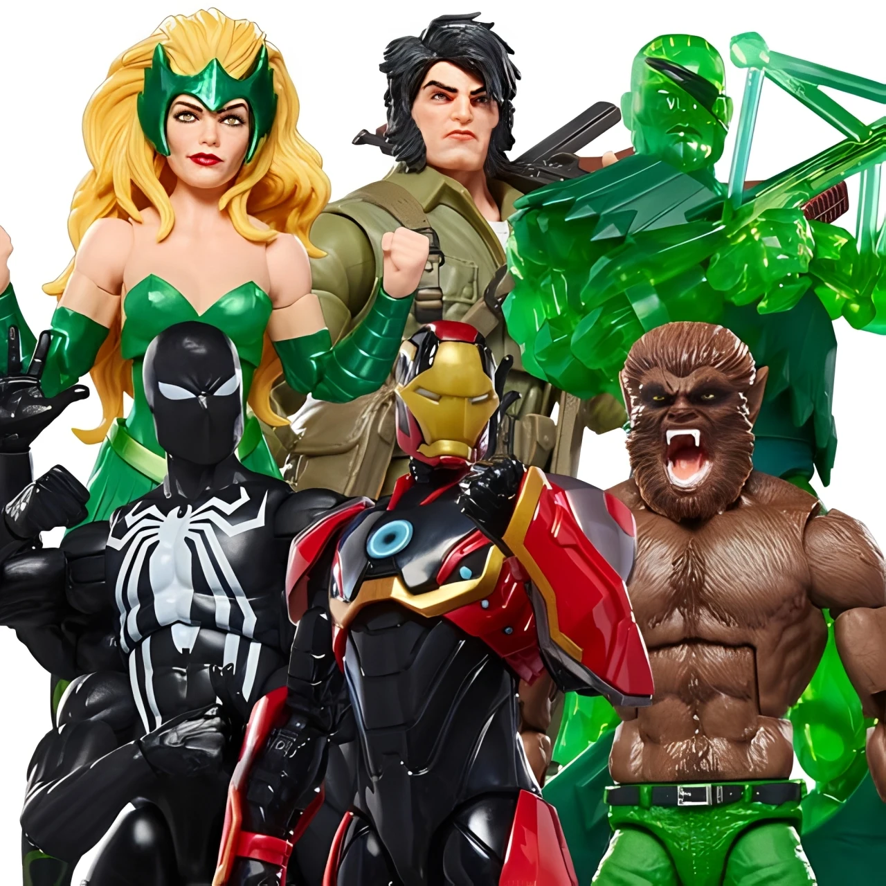 Marvel Legends Enchantress WWII Logan Wolverine Phantom Rider Warbow Ironman Werewolf Executioner Wave 6" Figura de Ação Solta