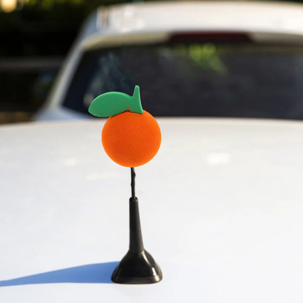 

2pcs Eva Car Antenna Ball Decor Scratch Resistant Easy Install Stylish Vehicle Pendant Durable Auto Accessory For Car Exterior