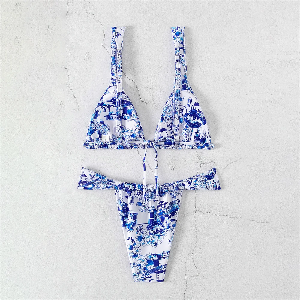 Vintage Print Bikini Thong Str – Tropic Strap Vintage recenzja i cena