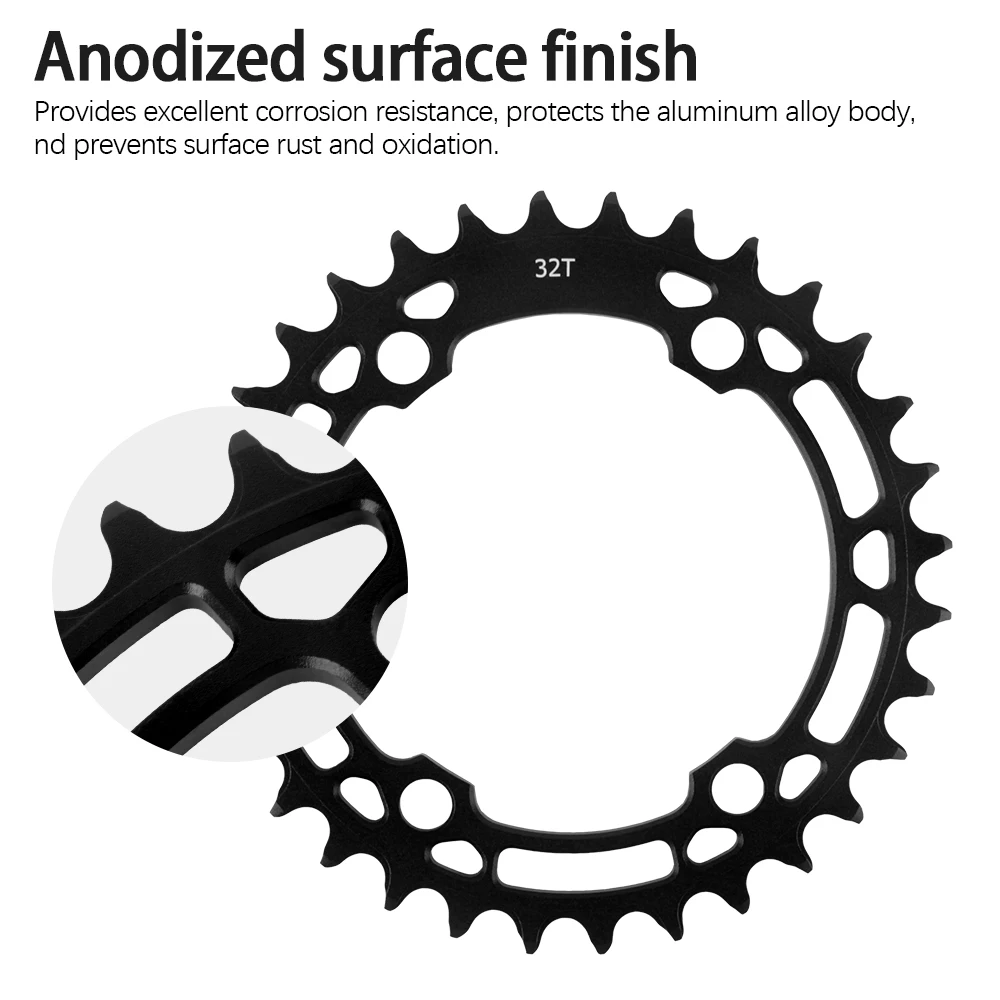 WUZEI 96BCD MTB Chainring 32T 34T 36T 38T 40T Mountain Bicycle Chainwheel BCD 96 Bike Crown for Shimano MT510 M5100 U6000 M7000 view 3