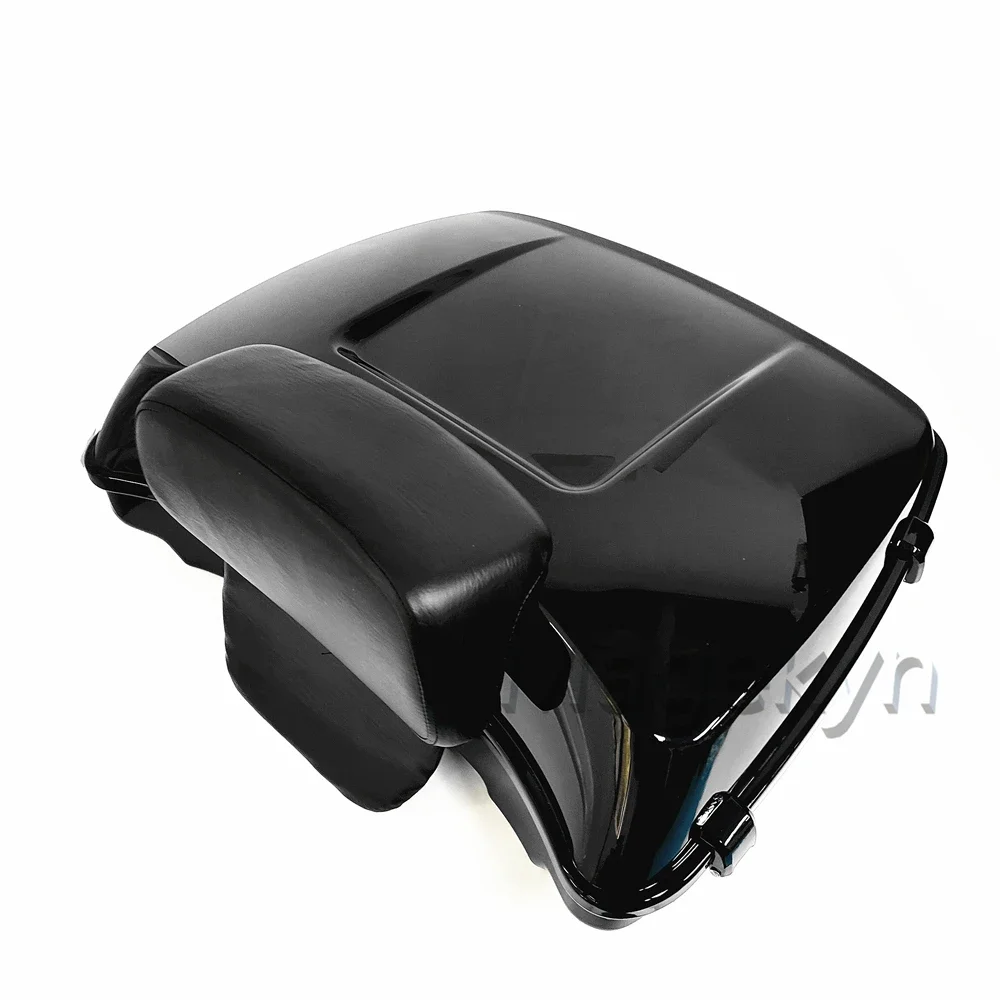 2009-2026 Czarne Klamry Razor Tail Torba Bagażnik Zagłówek Kufer Górny Tour Pak do Harley Davidson Street Glide Ultra Electra CVO