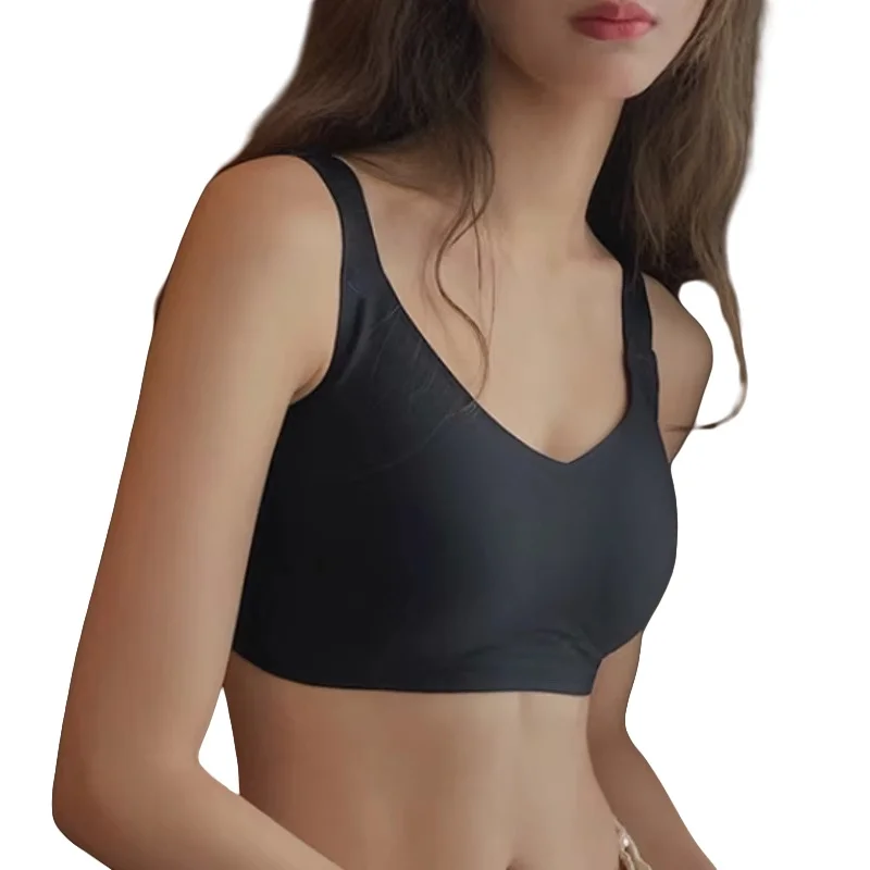 Bezešvá podprsenka s push-up efektem pro ženy, pohodlná vyztužená podprsenka bez kostic, spodní prádlo s nastavitelnou šířkou ramínek, sexy spodní prádlo, dámské kalhotky, velikost M-3XL - náhled 4