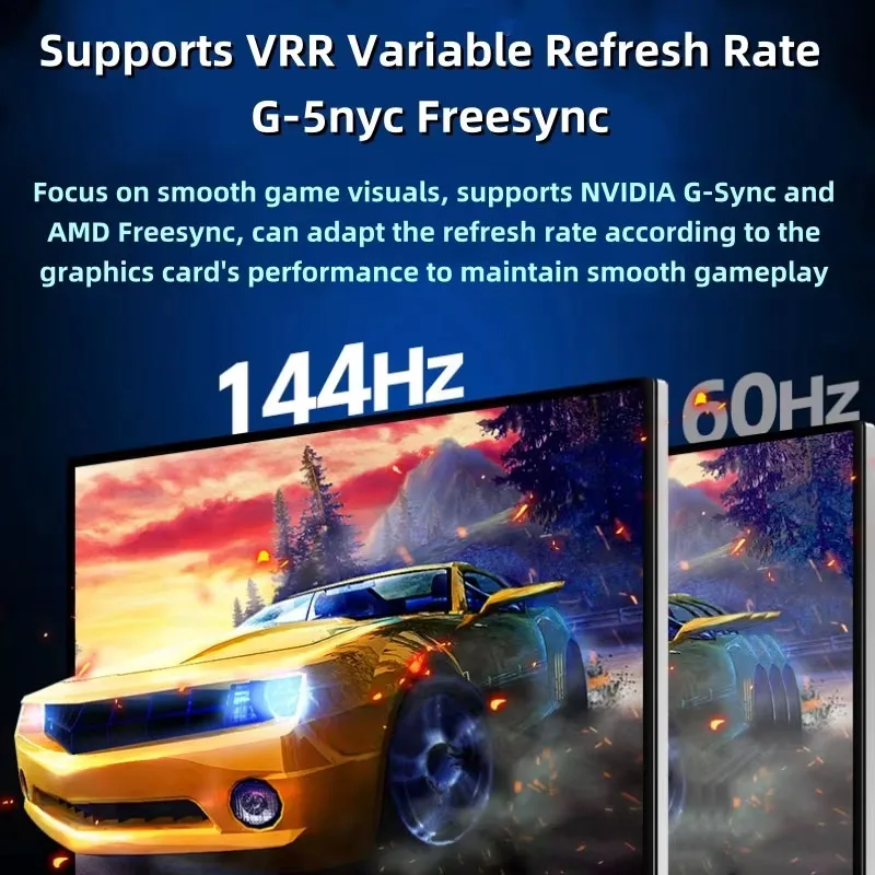 Monitor 27 Inci P27D 4K144Hz 3840x2160 HDMI 2.1 DP 1.4 Port USB-C Monitor Gaming HD Layar HDR10 IPS Panel GLOSSY